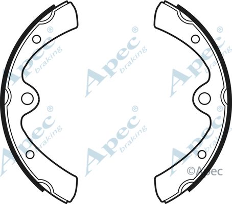 APEC BRAKING Комплект тормозных колодок SHU450